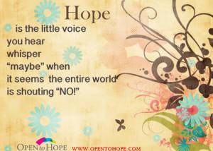 hope is the little voice